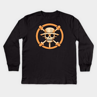 One Piece Minimalist Kids Long Sleeve T-Shirt